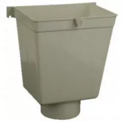 PVC Vergaarbak Hoog 100 Mm, Kleur Grijs