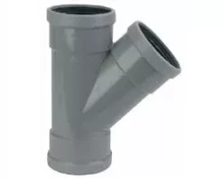 PVC Manchet T Stuk 125 X 125 Mm 45¡ 3 X Mof