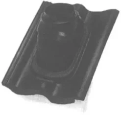 Ubbink Dakdoorvoerpan, Type Rbb Sneldek/weerter Git, 125mm, 25-45° Kunststof, 1-pan(nen), Verticale Doorvoer