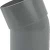 Pvc Bocht 125 Mm 22° - 1 X Lijm Mof X 1 Spie