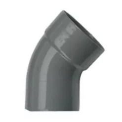 Pvc Bocht 50 Mm 45° - 1 X Lijm Mof X 1 Spie