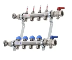 VTE - RVS Vloerverwarming Verdeler 4 Groepen