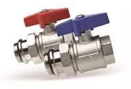 Kogelkranen Set 1" Voor RVS En Messing Vloerverwarming Verdeler