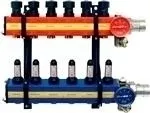 Nathan SBK 4100 - 9 Groepen Vloerverwarming Verdeler Met Debietmeters Kunststof - Zonderpomp