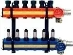 Nathan SBK 4100 - 10 Groepen Vloerverwarming Verdeler Met Debietmeters Kunststof - Zonderpomp