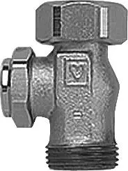 Groepsafsluiter Aanvoer 1/2 BU X 3/4" Euro Conus Voor Vloerverwarming Verdelers