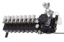 VTE Slim 8 Groepen Vloerverwarming Verdeler Voor Stadsverwarming Met Grundfoss UPM3 A-label Pomp