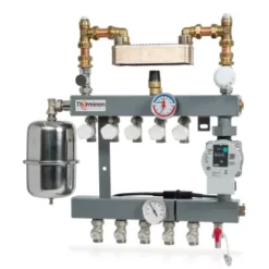 CV-Compleet LTV 2 Groepen Vloerverwarming Verdeler Met Gescheiden Systeem Met A-Label Pomp