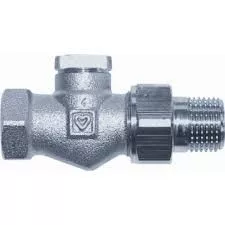 Herz Radiator Retour Afsluiter 1/2" Recht