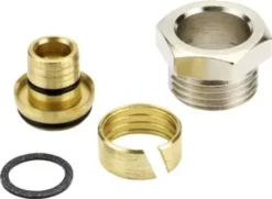 Danfoss Klemset Alu-pex 1/2 X 16 X 2 Mm Voor Midden Onderaansluit Blok Radiatorkranen En Voetventielen