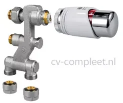 Jaga Pro Ventiel M24 Inclusief Thermostaatknop Kleur Chroom En Klemkoppelingen