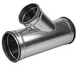 T Stuk 125 Mm Met Aftakking 125 Mm - 45 Graden - Met Rubber Afdichting