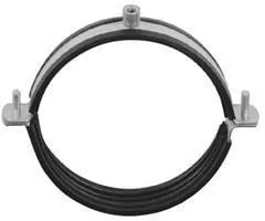 Ophangbeugel Voor Buis 180 Mm - M8 Moer - Met Rubber Inlage