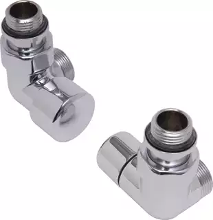 DRL Ovus Designset 1/2 Dubbel Haaks Links - Chroom, Universeel Aanvoer En Retour 3 DRL Ovus Designset 1/2 Dubbel Haaks Links - Chroom, Universeel Aanvoer En Retour