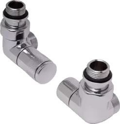 DRL Tondera Designset 1/2 Dubbel Haaks Links - Chroom, Universeel Aanvoer En Retour