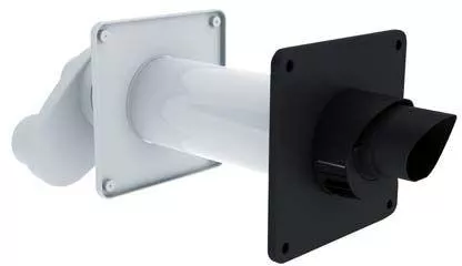 Geveldoorvoer HR Safe PP 80/125 + Adapter 2 X 80 Mm 3 Geveldoorvoer HR Safe PP 80/125 + Adapter 2 X 80 Mm