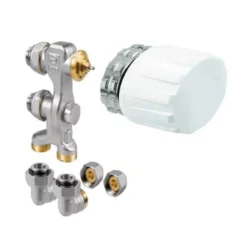 Jaga Aansluitset Ventiel M24 Inclusief Handbediend Knop Kleur Wit En Klemkoppelingen