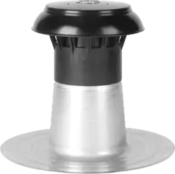 Ventilatie Aluminium Dakdoorvoer Voor Plat Dak 50 - 60 Mm - Enkelwandig