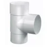 PVC Hemelwaterafvoer T Stuk 80 Mm 90¡ Wit Mof/spie Verjongd (spie Past In Buis)